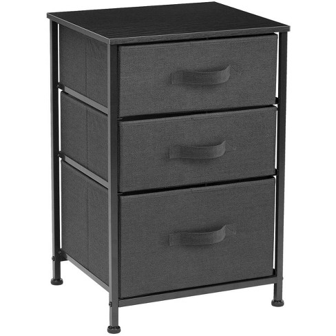 Reahome 6 Drawer Steel Frame Bedroom Storage Organizer Chest Dresser With  Waterproof Top, Adjustable Feet, And Wall Safety Attachment, Black Grey :  Target