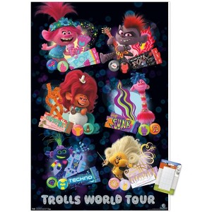 Trends International DreamWorks Trolls 2 - Grid Unframed Wall Poster Prints - 1 of 4