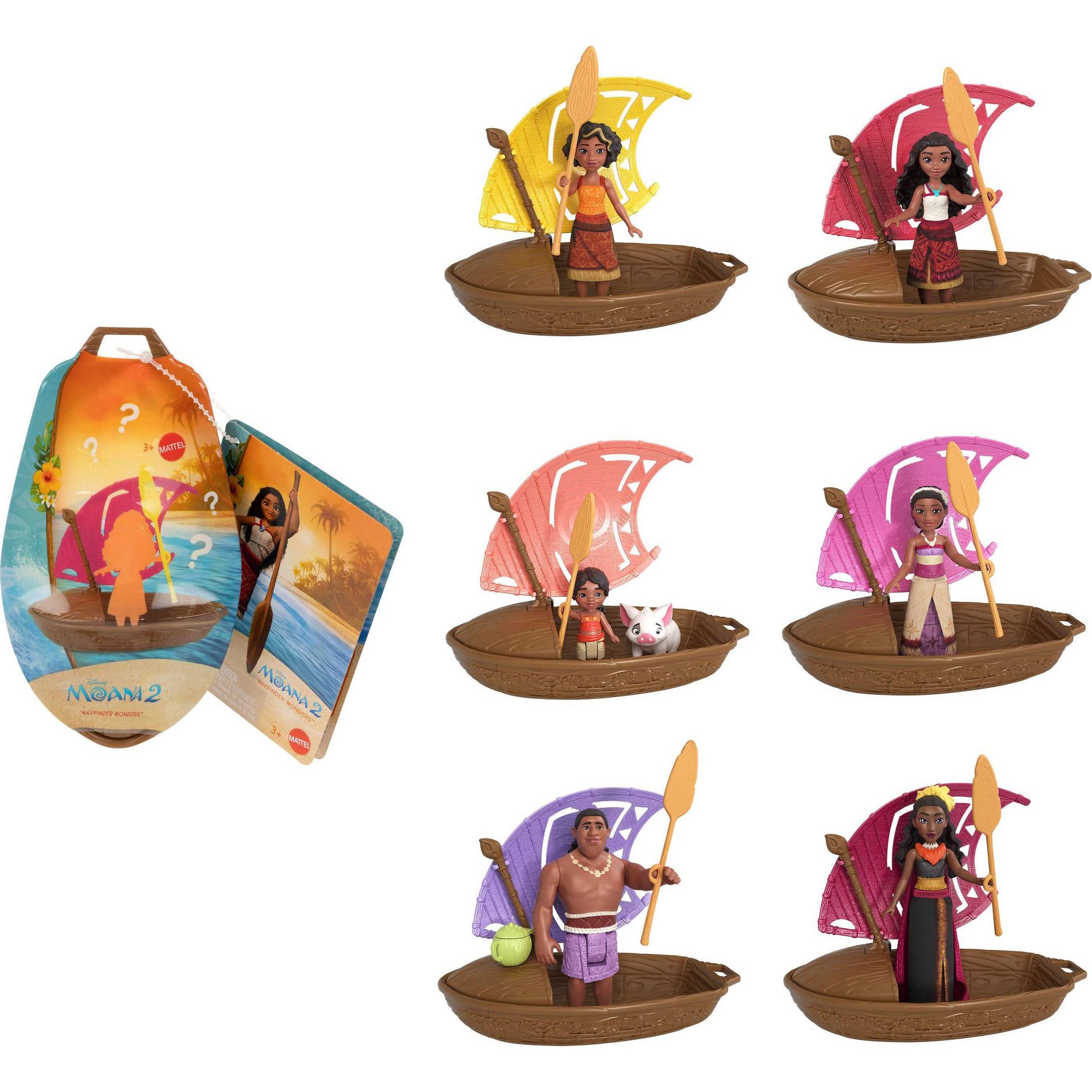 Disney Moana 2 Wayfinder Wonders with Surprise Small Doll, Canoe & Accessory