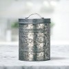 Amici Home Rustic Kitchen Collection Galvanized Metal Storage Canister, Food Safe, 76-ounces - 4 of 4