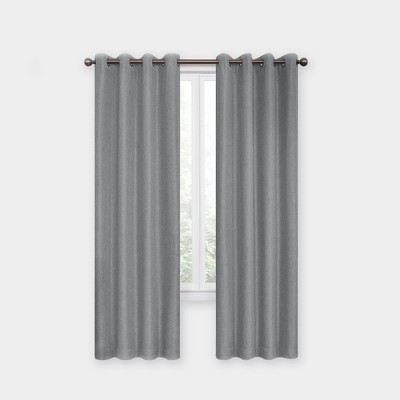 Set Of 2 Bensen 100% Blackout Grommet Top Curtain Panel - Exclusive Home :  Target
