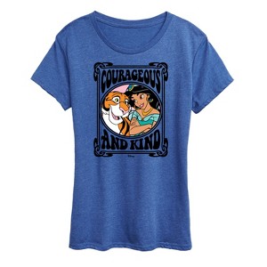 Women's - Disney Princess - Jasmine Rajah Courageous and Kind Short Sleeve Graphic T-Shirt - 1 of 4