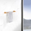 DOMETOUR 16-27 Inches Adjustable Expandable Towel Bar for Bathroom Kitchen Thicken Space Aluminum Wall Mount Brushed Gold - 2 of 4