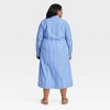 Women's Long Sleeve Tie-Front Midi Shirtdress - Universal Thread™ - 2 of 3