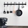 WOWOW 14 in . J-Hook Robe/Towel Hook Wall Mounted in Black, 2 Pack - 2 of 4