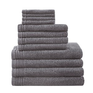 Vynxaria Bath Towels and Washcloths: Premium 12-Piece Quick-Dry Set - 1 of 4