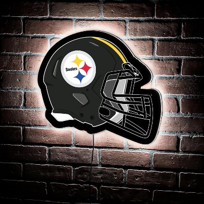 Evergreen Ultra-Thin Edgelight LED Wall Decor, Helmet, Pittsburgh Steelers- 19.5 x 15 Inches Made In USA
