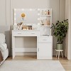 Gulches Smart Mirror Vanity Tables with Drawers and Storage Cabinet - 2 of 4