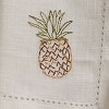 Split P White Embroidered Pineapple Napkin Set of 4 - 3 of 3