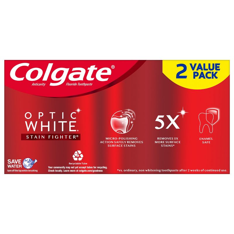 Colgate Stain Fighter Clean Toothpaste Mint - 6oz/2pk, 2 of 10
