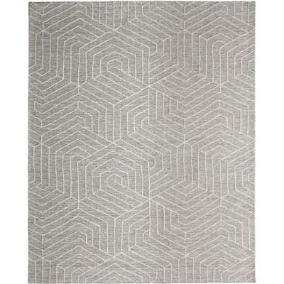 Emerson Modern Abstract Gray/Ivory Area Rug