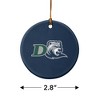 Drew University Primary Logo Porcelain Holiday Christmas Tree Ornament - 3 of 4