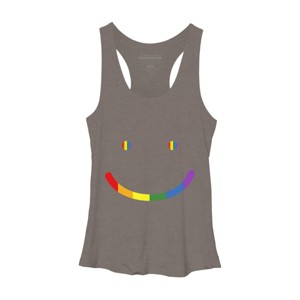 Adult Design By Humans Pride Smile By Legato Tendo Racerback Tank Top - 1 of 2