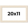 PosterPalooza | 20x11 Wide Barnwood Picture Frame, UV Acrylic, 6 Finishes - Grey, Brown, White, and Black - 2 of 4
