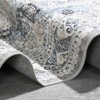Washable Area Rugs, Non-Slip Neutral Vintage Distressed Soft Rug, Low Pile Stain-Resistant Carpet, Indoor Foldable Print Floor Mat - 3 of 4