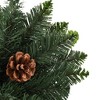 vidaXL Christmas Tree Holiday Decoration Artificial Xmas Tree with Pine Cones - Green 6 x 3 ft - 4 of 4