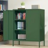 NicBex 3 Drawer File Cabinet with Lock and 2 Doors,Office Cabinet with Metal Handles,Modern Storage Cabinet,Filing Cabinet for Home Office,Army Green - 2 of 4