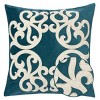 ChicFurnit Bed Pillows Home Pillow Velvet Decorative Pillow with Hidden Zipper Cotton Pillows for Living Room Decoration, Green, 20"*1"*20" - 3 of 4