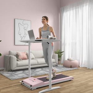 HFYee Walking Pad Treadmill 264 LB Capacity with LED Display and 2.5HP Silent Motor, Portable Under Desk Treadmill for Home - 1 of 4