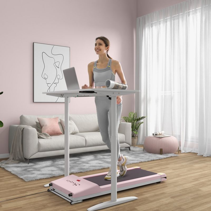 Soozier Walking Treadmill, Walking Pad Machine with LED Monitor and Remote Control for Home Gym, 4 of 9