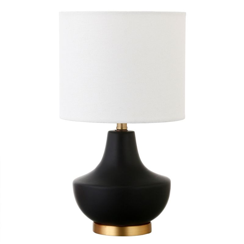 Hampton & Thyme 13.5" Tall Mini Lamp with Fabric Shade , 1 of 9