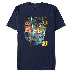 Men's Star Wars: Young Jedi Adventures Group Poster T-Shirt - 1 of 4