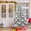 NicBex 5ft Snow Flocked Artificial Christmas Tree Hinged Full Tree with Metal Stand for Home and Office - 3 of 4