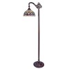 HomeStock Serenity Tiffany-Style 1 Light Reading Floor Lamp 11" Wide - 3 of 3