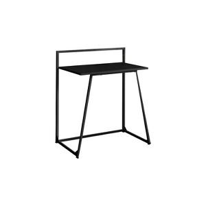 Monarch Specialties Computer Desk Home Office Laptop 30InchL Work Metal Laminate Black Contemporary Modern - 1 of 4