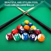 Portable Folding Pool Table for Kids and Adults - Complete Accessories Set with 2 Cue Sticks, 16 Balls, Triangle Rack, Chalk - 3 of 4