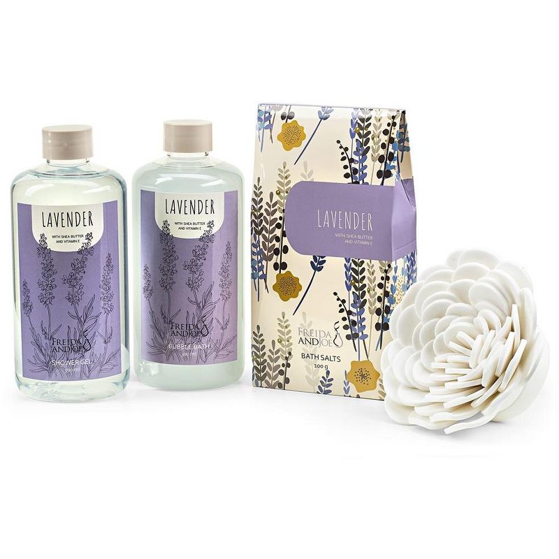 Freida & Joe  Lavender Fragrance Bath & Body Collection Basket Gift Set Luxury Body Care Mothers Day Gifts for Mom, 2 of 8