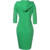 Coolmee Women's Casual Pocket Slim Pullover Maxi Hoodie Dress - 3 of 4