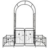 NicBex Metal Garden Trellis for Climbing Plants Outdoor 79.5"X86.6" Garden Arch Rust-Proof Arch Trellis for Garden, Black - 4 of 4