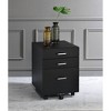 YONWAY 3 Drawer File Cabinet for Home Office, Mobile Storage Cabinet with Lock and Wheels, for Legal/Letter A4 Size - 2 of 4