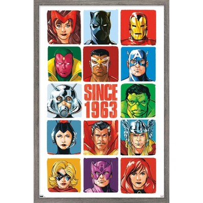 Trends International Marvel Avengers: Beyond Earth's Mightiest - Grid Framed Wall Poster Prints