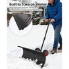 36"W Heavy-Duty Snowplow, with Adjustable Handle and Tilting Blade, Efficiently Removes Snow, Suitable for Driveways, Doorways, Sidewalks, Patios - 4 of 4