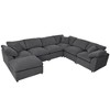 Extra-Large Modular Sectional Sofa with Ottoman, L-Shaped Corner Design for Living Room, Office, and Generous Spaces - 3 of 4