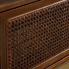 Angel Sar Mid Century TV Stand 65 Inch, Rattan TV Stands for Living Room, Media Console for Living Room, Dark Wood - 4 of 4