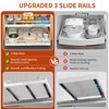 Ekozy Expandable Pull Out Cabinet Organizer with Wooden Handle, No-Drill Slide-Out Drawer for Kitchen Cabinets, Adhesive Mount, Heavy-Duty Storage - 4 of 4