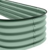 Maggift Galvanised Steel Raised Garden Bed Kit, Planter Boxes with Rubber Edging, Open Bottom for Backyard, Garden, Patio, Green, 23.5"*14.25"*6.75" - 2 of 4