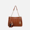 MKF Collection Mabel Quilted Women’s shoulder Bag & Bracelet Keychain with a Credit Card Holder by Mia K - 2 of 4