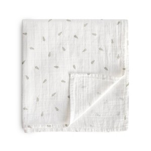 Mushie Organic Cotton Muslin Swaddle Blanket - 1 of 4