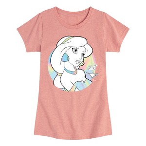 Girls' - Disney - Jasmine Isn't Listening Fitted Short Sleeve Graphic T-Shirt - 1 of 4