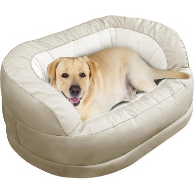 MaseiKar Calming Dog Bed for Large Medium Dogs, XXL 16" Depth High Sides Cuddler Large Dog Couch Bed Oval Anti Anxiety Dog Bed