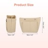 Unique Bargains Portable Makeup Bags and Organizers Encrypted Felt Purse Insert 6.7 x 3.9 x 6.3 Inch - 2 of 4