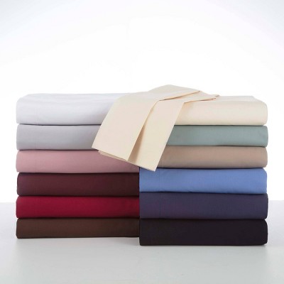 Full Size Navy Blue Polyester Percale Sheet Set