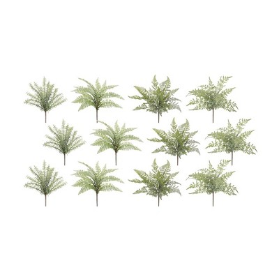 Melrose Assorted Fern Foliage Bush (Set of 12)