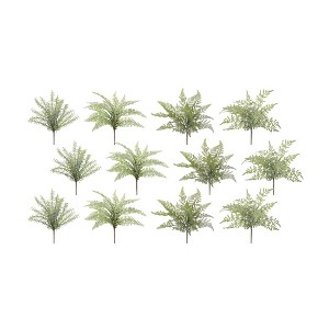 Melrose Assorted Fern Foliage Bush (Set of 12) - 1 of 3