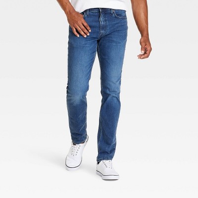 Goodfellow & Co Men's Mid Rise Slim Leg Slim Jeans Stretch Denim