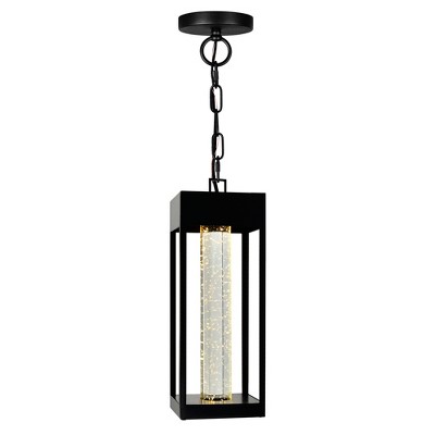 CWI Lighting Rochester LED Integrated Black Outdoor Ceiling Light